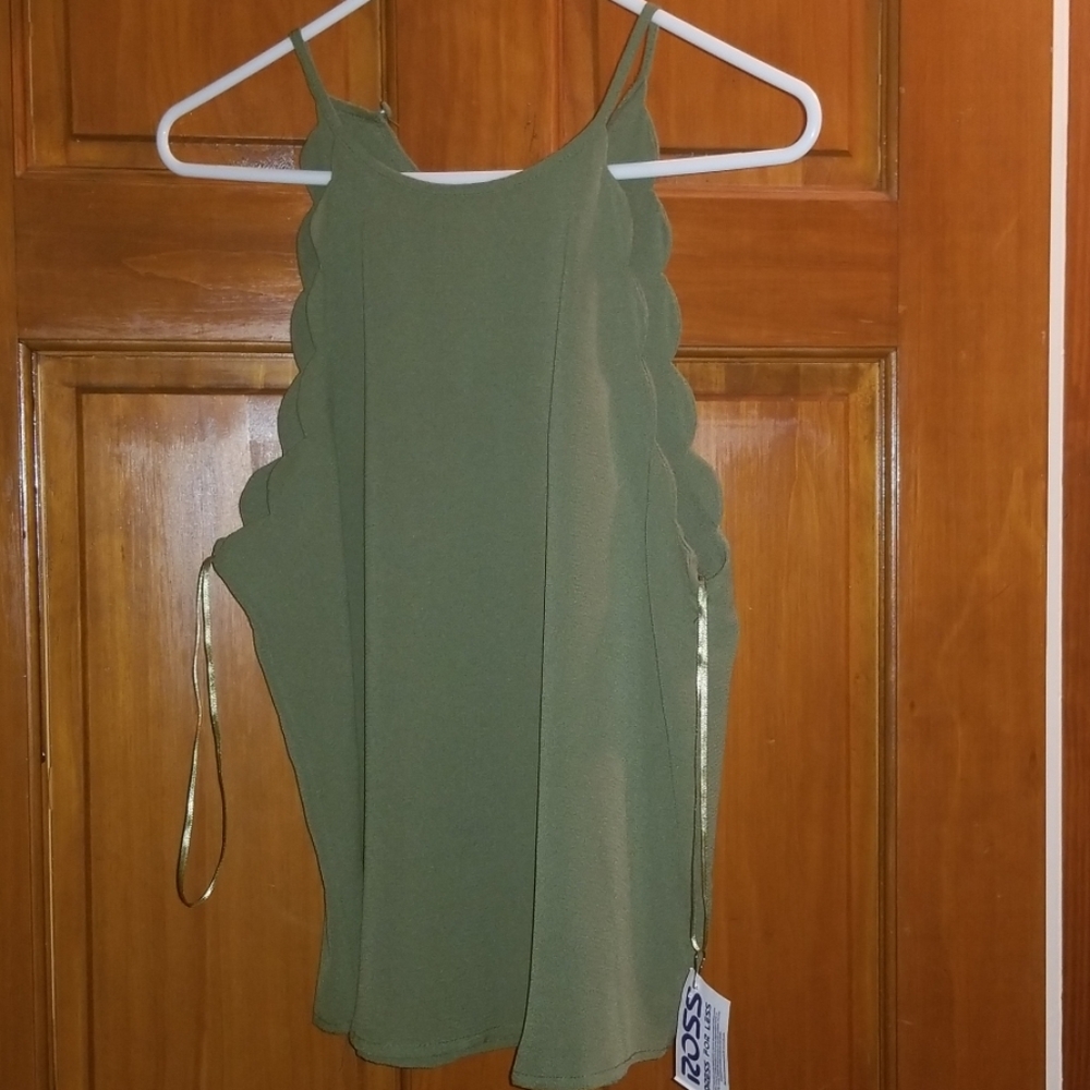 Olive green blouse
